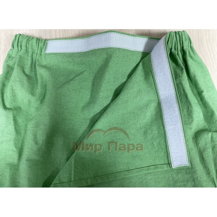 Килт мужской 140х65 см (40% лен, 60% хлопок) светло-зеленый